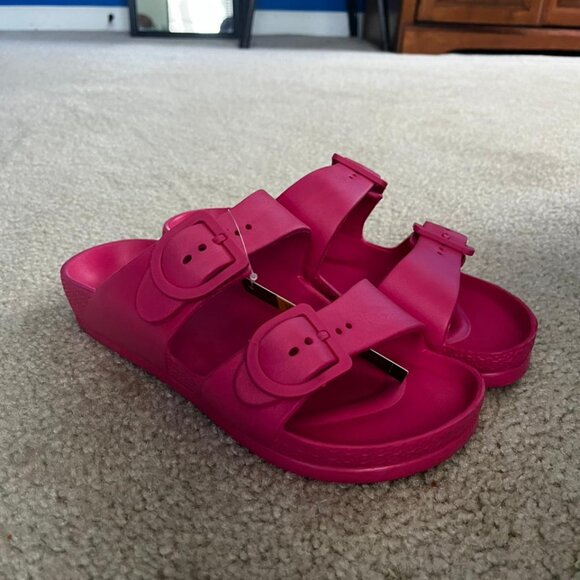 Two-buckle slide sandals - Picture 2 of 3